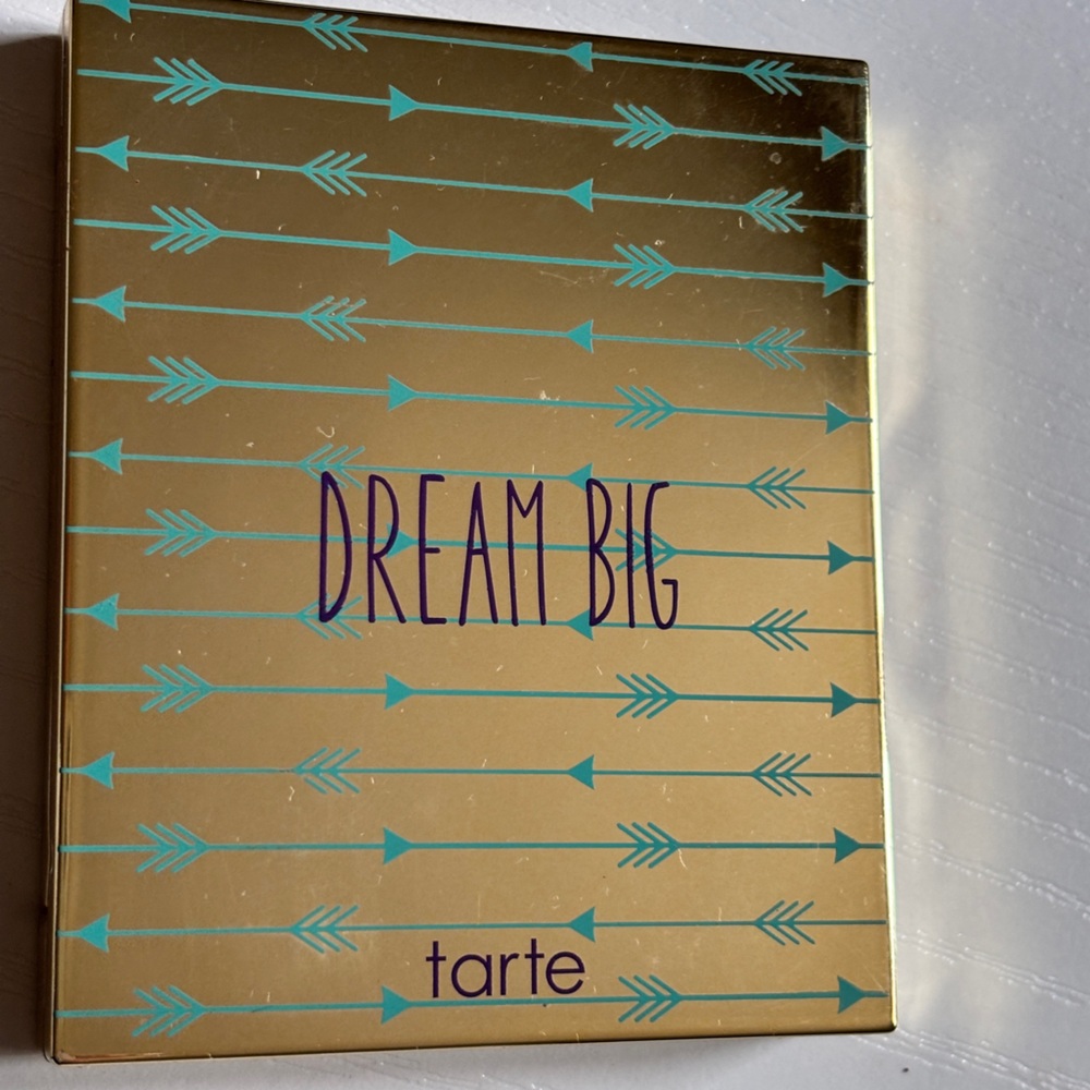 Tarte Gold Palette with Blue Arrows